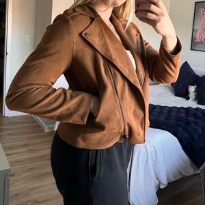 Brown suede jacket size medium